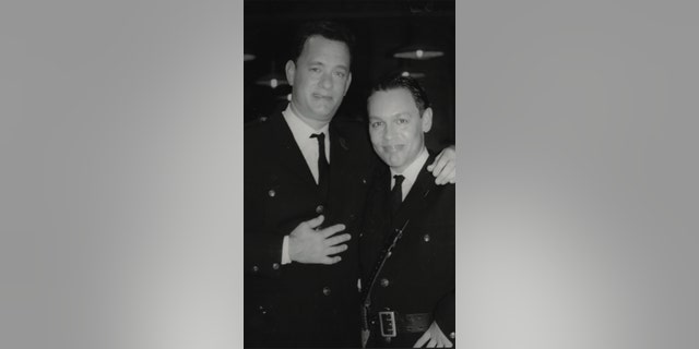 Doug Hutchison (right) with Tom Hanks while filming 1999's 'The Green Mile.'
