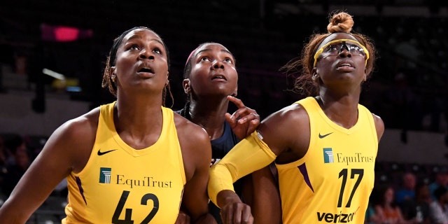Jantel Lavender, left, is the only three-time Big Ten Tournament MOP winner. (Photo by Scott Cunningham/NBAE via Getty Images)