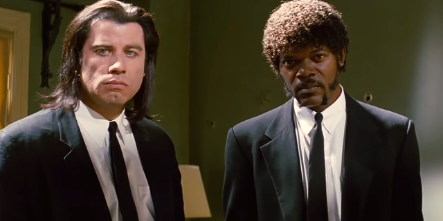 John Travolta earned his second Academy Award nomination for 'Pulp Fiction.'