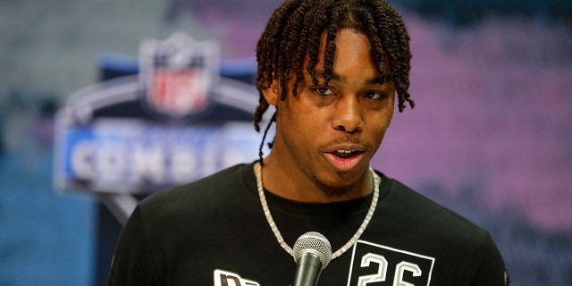 The Vikings have a new target in Justin Jefferson. (AP Photo/Michael Conroy)