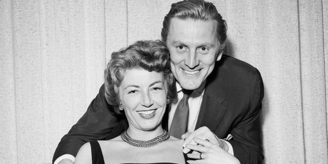 Kirk Douglas and Anne Buydens. (Getty)