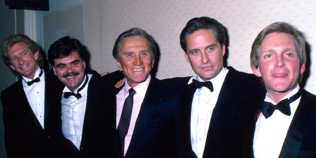 Actor Kirk Douglas with his four sons. (Photo by Ann Clifford/DMI/The LIFE Picture Collection via Getty Images)