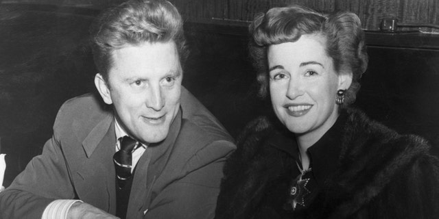 Kirk Douglas, star of such screen hits as "Champion" and Diana Douglas circa 1950.