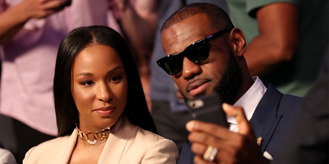 NBA player Lebron James and wife Savannah wed in 2013.