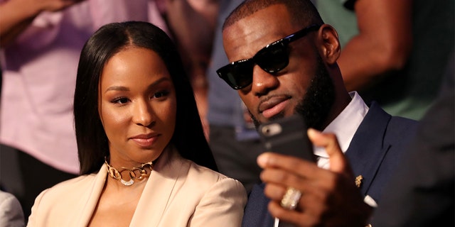 NBA player Lebron James and wife Savannah wed in 2013.