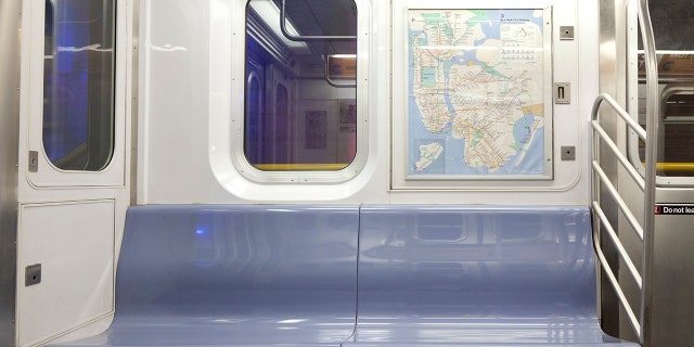 In a tweet on Friday, journalist Pervaiz Shallwani shared a photo from onboard an MTA subway car when ketchup randomly all over the floor. (Photo: iStock)