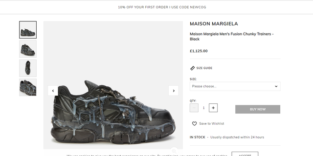 maison margiela men's fusion chunky trainers