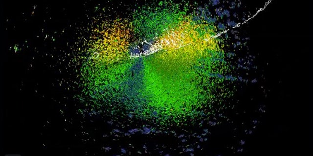 The massive bird migration was picked up by a National Weather Service radar.