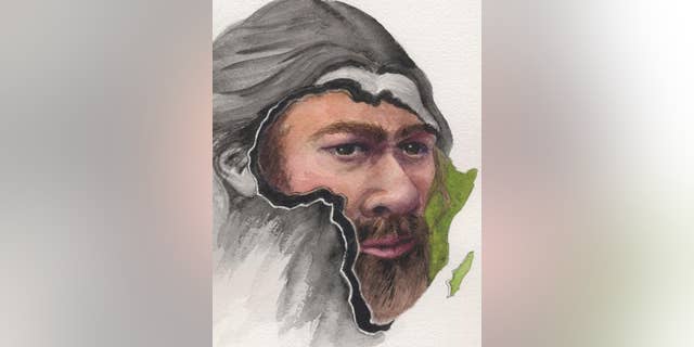Illustration - Princeton researchers made a fascinating discovery by studying Neanderthal DNA in the human genome. (Matilda Luk, Princeton University Office of Communications)