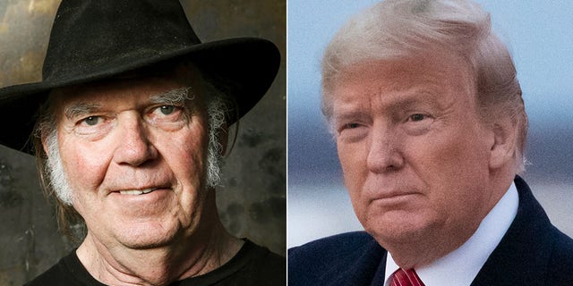 Neil Young doesn't like it when his songs are played at President Trump's events, but the president's campaign claims it has legal rights to use the music.