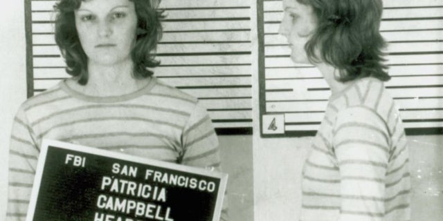 A mugshot of Patty Hearst after her arrest.