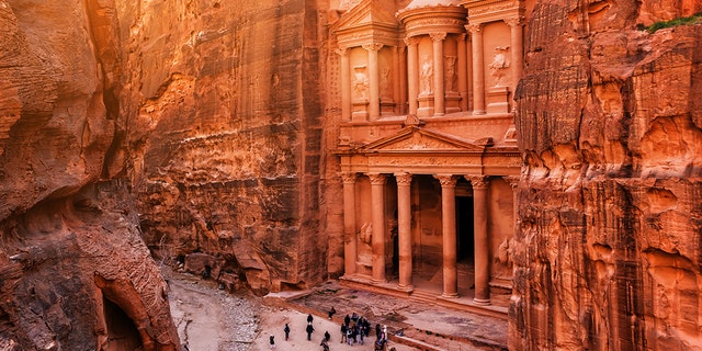Al Khazneh (The Treasury) at old city Petra. Jordan