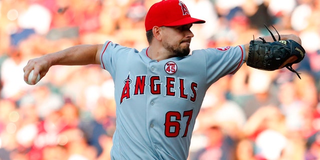 Taylor Cole pitched for the Angels last season. (Rick Osentoski-USA TODAY Sports)