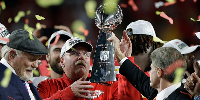Image result for Coach Andy Reid Super Bowl Photos"