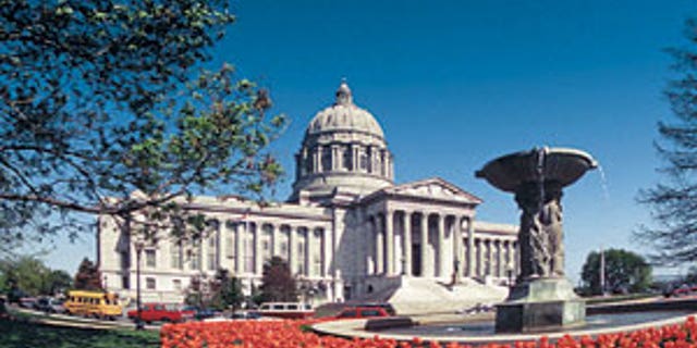 The Missouri State Capitol, located in Jefferson City. 