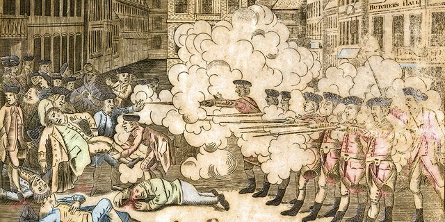 Scholars say The Boston Massacre of 1770 cemented the desire of colonists to be armed against forces of the government. John Adams defended the British soldiers in court, but also codified the "the right to keep and bear arms" in the American political lexicon.