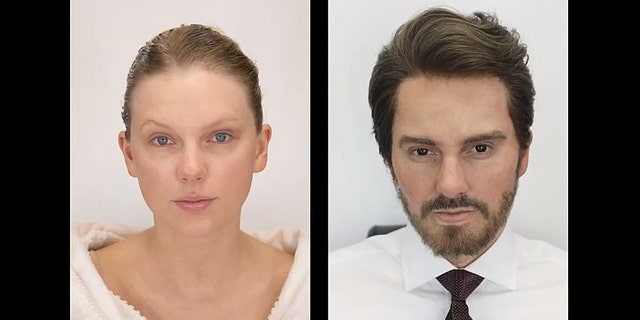 Taylor Swift underwent a prosthetic transformation for "The Man." 