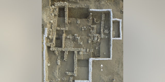 Aerial view of the ancient Canaanite temple.