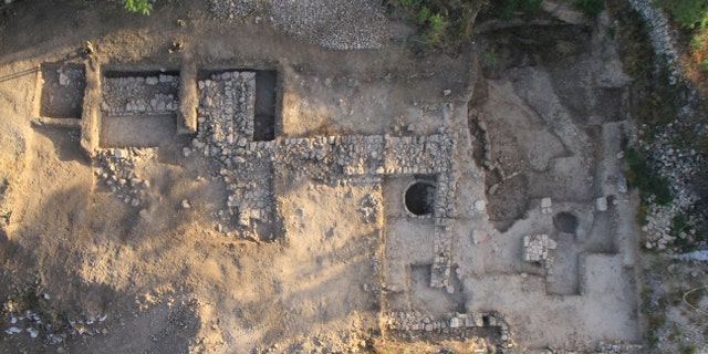 An aerial view of the Tel Moza site.