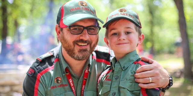 A father and his son participate in Trail Life USA, a faith-based alternative to the Boy Scouts of America.
