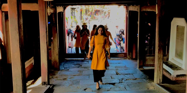 The crowds at a popular tourist spot in Hoi An have thinned amid decreased tourism to the region.