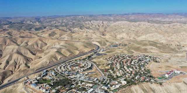 FILE - This Jan. 26, 2020 file photo, shows the West Bank Jewish settlement of Mitzpe Yeriho. As President Donald Trump presented a Mideast plan favorable to Israel, Prime Minister Benjamin Netanyahu on Tuesday, Jan. 28, announced plans to move ahead with the potentially explosive annexation of large parts of the occupied West Bank, including dozens of Jewish settlements.