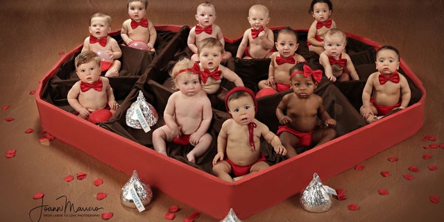 Now as a lover of Valentine’s Day – and helping parents create their own special moments – photographer JoAnn Marrero hatched up the brilliant photoshoot idea.