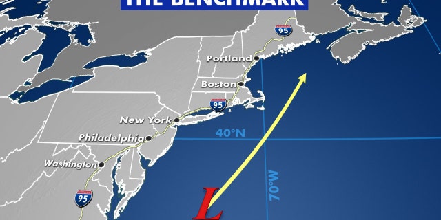 The key location for nor'easters to bring heavy snow to big cities in the Northeast.