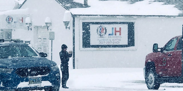 Heavy snow impacted Casper, Wyo. on Monday, causing minor traffic accidents