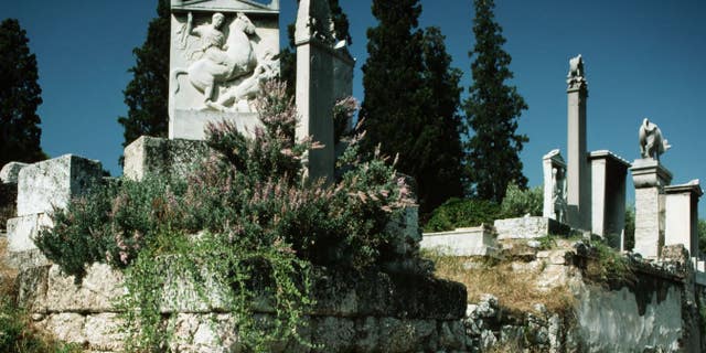 Thirty curse tablets have been found in an ancient well in the Athenian cemetery Kerameikos (seen here).