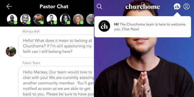 Churchome Global added a "Pastor Chat" feature as a way for anyone to talk with a trained pastor.