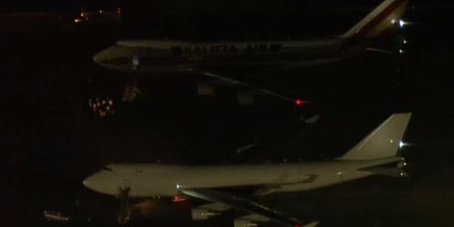 The planes landed early Wednesday morning in California.