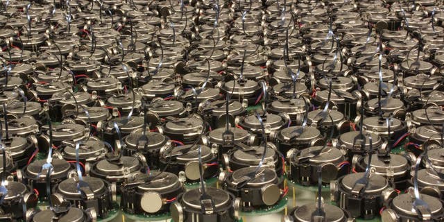 Kilobot is a thousand robot swarm developed at Harvard University.