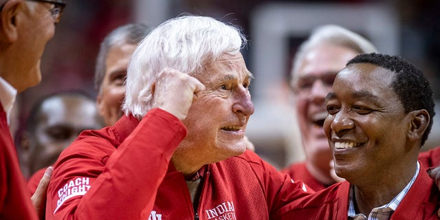 Bobby Knight Welcomed Back To Indiana University After 20 Years