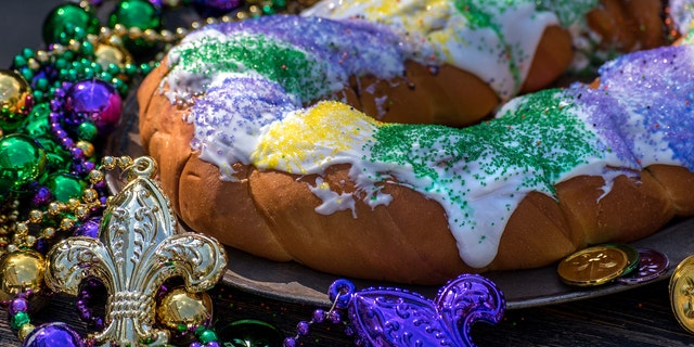 What exactly is the tri-colored confection that makes an appearance at Mardi Gras celebrations across the country?