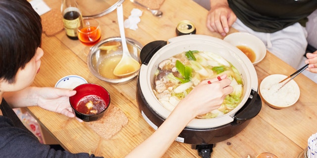 A hot pot meal.