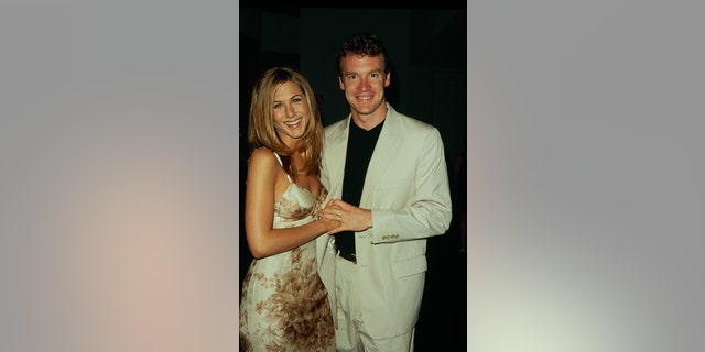 Actress Jennifer Aniston with actor Tate Donovan in 1998. (Photo by The LIFE Picture Collection via Getty Images)