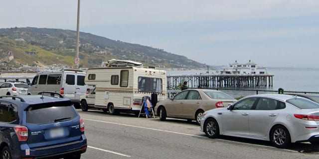 Pacific Coast Highway near Malibu Pier.