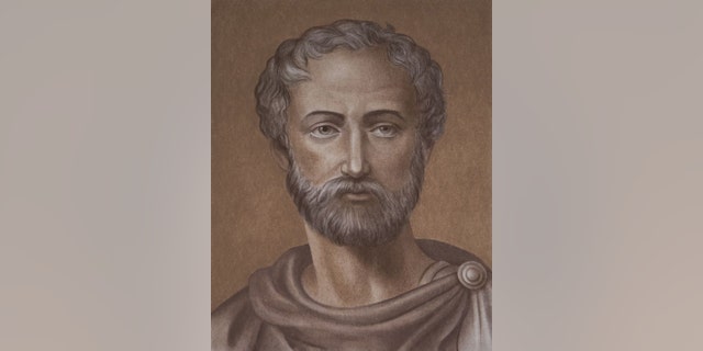 An illustration of Pliny the Elder, who perished in the Mount Vesuvius eruption of A.D. 79. (Credit: Shutterstock)