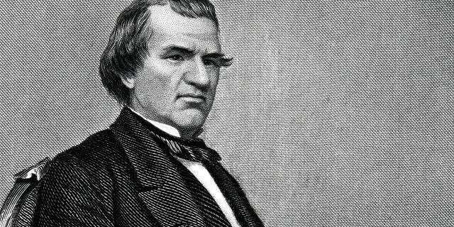 Engraving From 1881 Featuring The American President, Andrew Johnson. Johnson Lived From 1808 Until 1875.