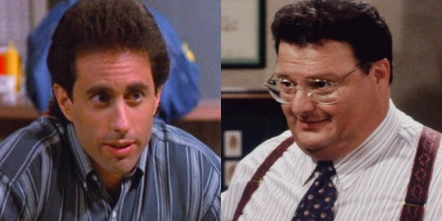 Jerry Seinfeld and his nemesis, Newman (Wayne Knight).