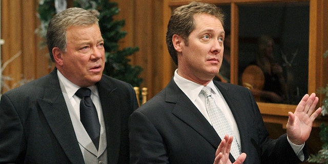 William Shatner (L) and James Spader (R) in 'Boston Legal.'