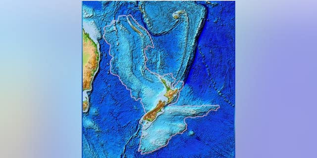 A topographic map of Zealandia can be seen above. (NOAA)