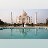 President Donald Trump with first lady Melania Trump tour the Taj Mahal in Agra, India, Feb. 24, 2020. 