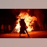 ''Momotxorros'' take part in the carnival, in Alsasua, northern Spain, Feb. 25, 2020. 