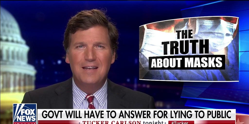 Tucker blasts feds over medical masks, says 'stop lying to us ...