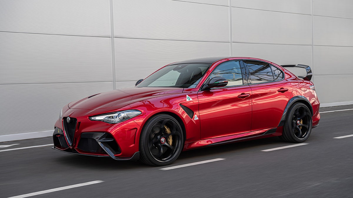 New Alfa Romeo Giulia GTAm sports sedan has 4 doors, 2 seats