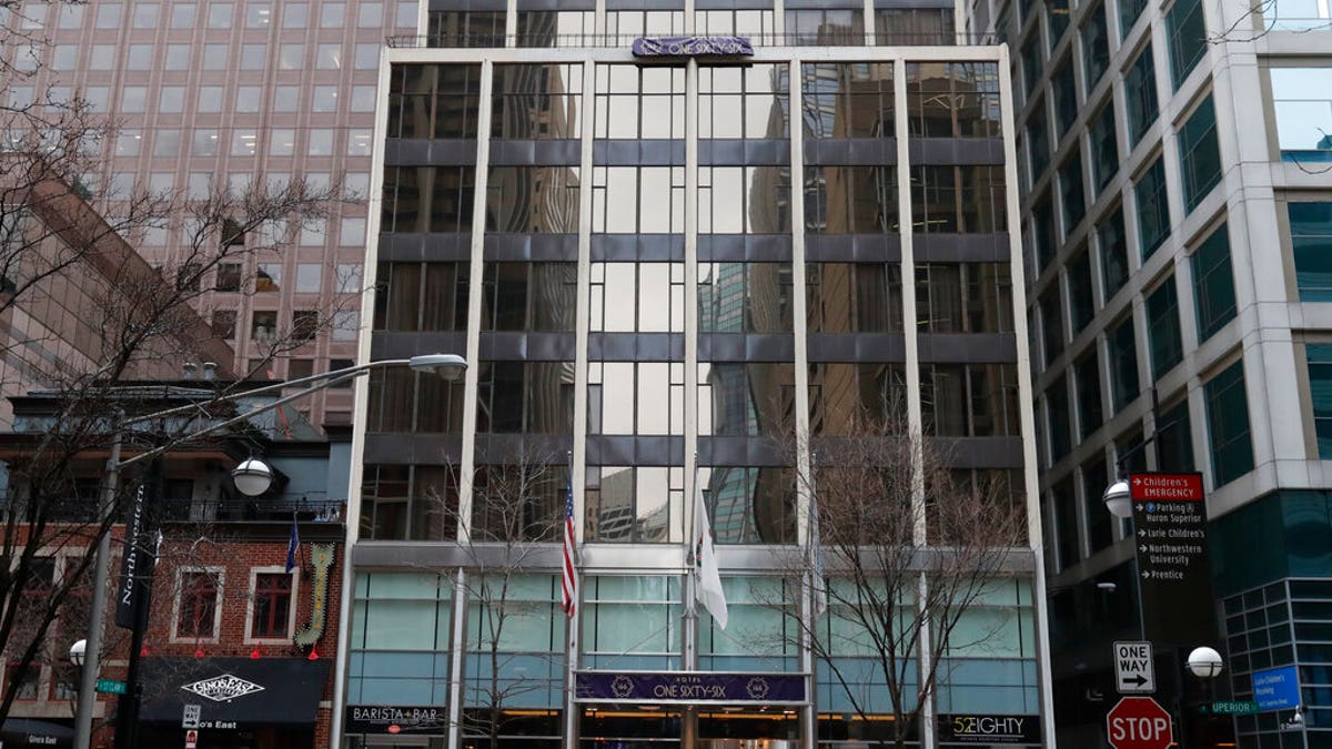 The newly renamed Hotel 166, located near the Northwestern University Hospital complex is seen Monday, March 23, 2020, in Chicago. 