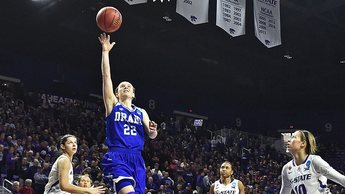 Caitlin Ingle was the MVP of the Missouri Valley Conference tournament in 2017. (Photo by Peter G. Aiken/Getty Images)