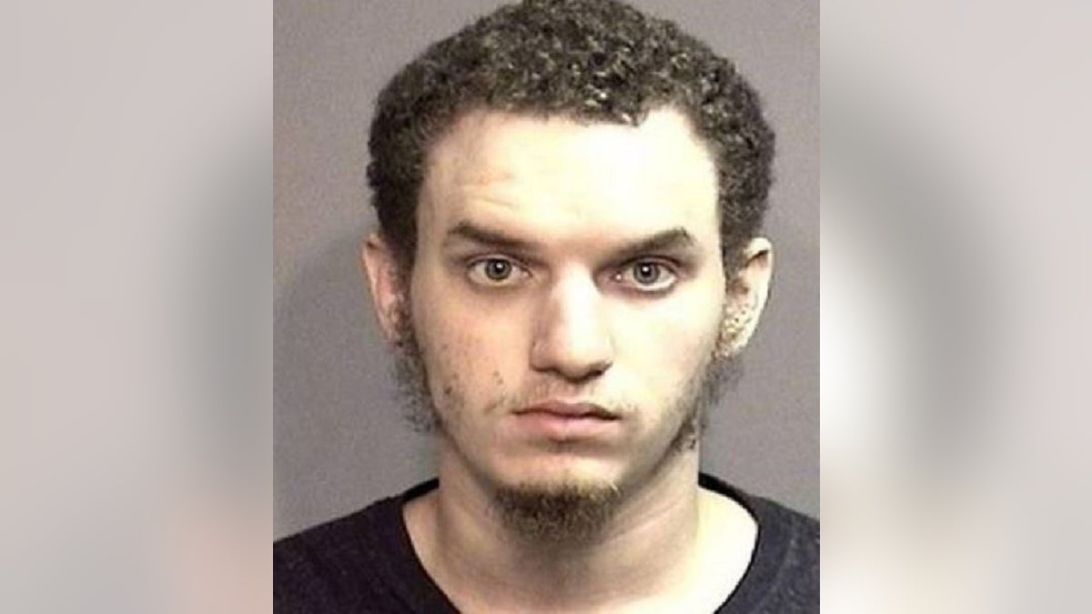 Robert Hester Jr., 28, following his arrest in Columbia, Mo. in an unrelated case. He was sentenced Wednesday to 19 years in prison for attempting to provide material support to the Islamic State. (Boone County Sheriff's Department)